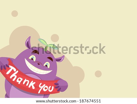 Thank You Card - Thank You From Purple