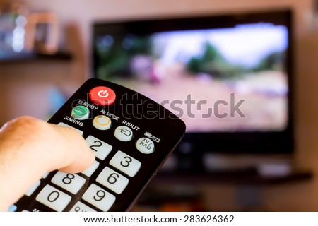 use the remote control to change channels on Television