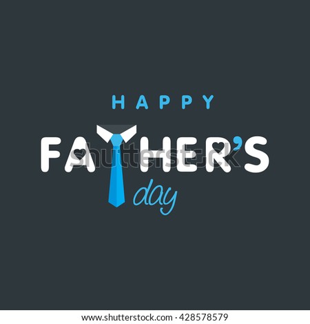 Happy Father's day creative logo