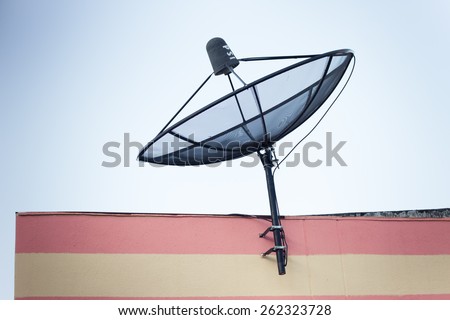 The Satellite dish antenna communication Technology Network
