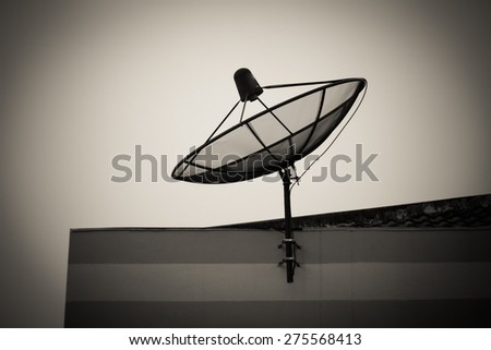 The Satellite dish antenna communication Technology Network