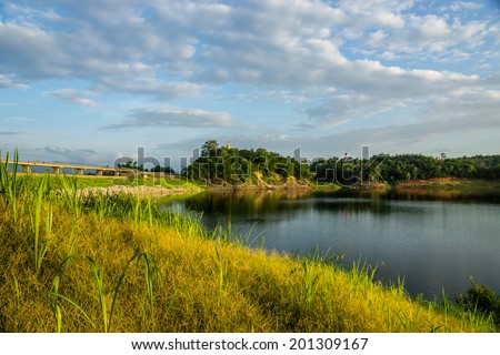 sight seeing of Mae suay dam,Chiangrai,Thailand