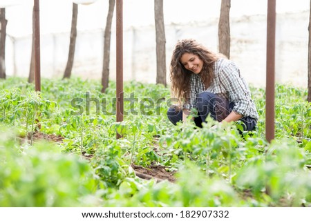 Agriculture farm woman worker