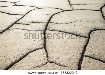 Dry mud from a dry area,nice texture from Mud Volcanoes, Romania. Mud texture earth eruption