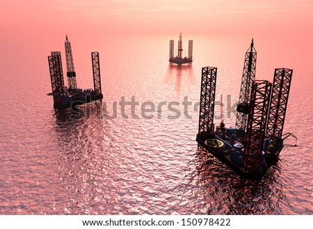 Petrochemical Tower On The Background Of The Sea.