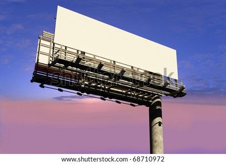 Outdoor advertising billboard