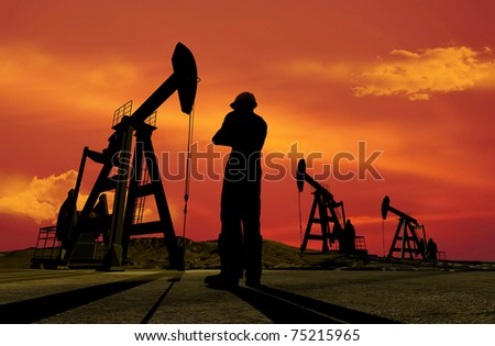 Technique for oil in a landscape.