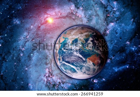 Space earth sun galaxy solar system planet astrology. Elements of this image furnished by NASA.