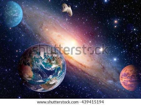 Space planet galaxy milky way Earth Mars universe astronomy solar system astrology. Elements of this image furnished by NASA.