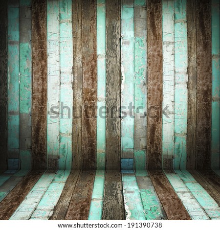 Room perspective,Old Grunge wooden wall