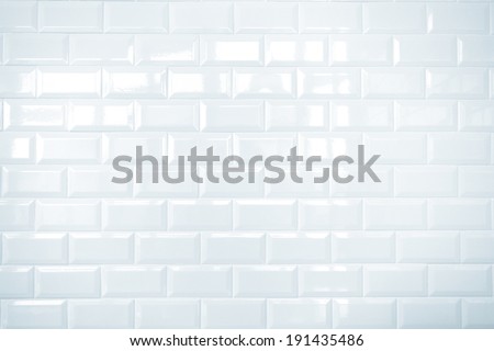 White ceramic brick tile wall,background