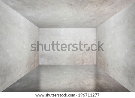 Cement room perspective,grunge background.