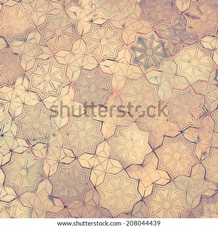 Vintage Filtered, Stone brick pavement texture background