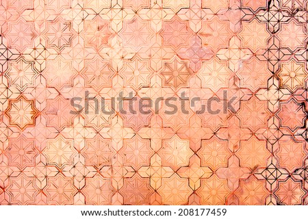 Stone brick pavement texture background