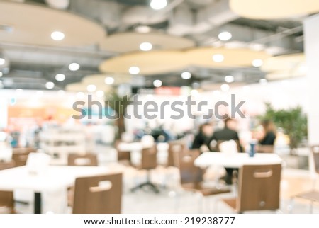 food court blurred background with bokeh,defocused lights