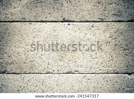 Vintage filter : Stack of cement block wall texture background