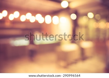 Blurred background : Product on shelf at Bakery shop
