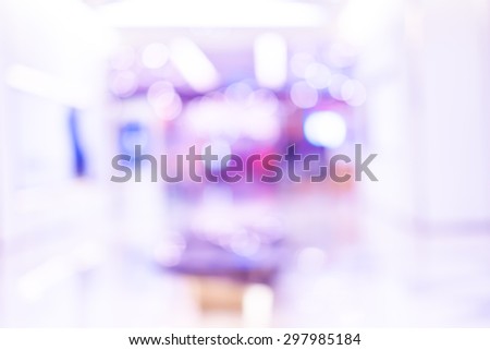 Blurred background : Vintage filter store blur background with bokeh.