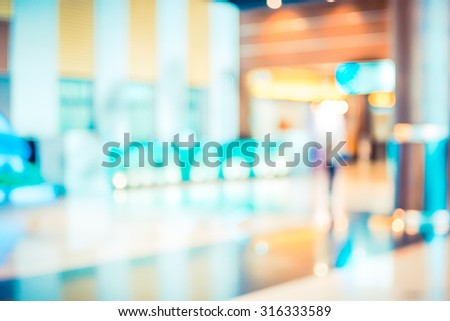 Blur background,Corridor in convention hall