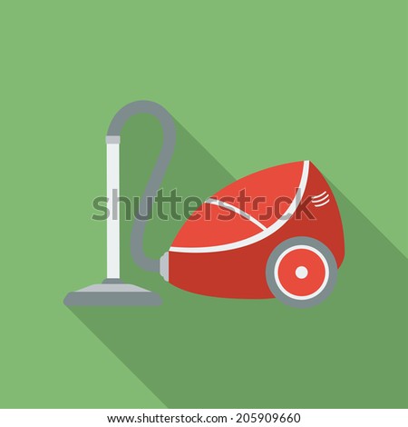 Vacuum Cleaner icon Modern Flat style with a long shadow Vacuum Cleaner icon Modern Flat style with a long shadow