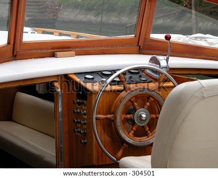 Motor boat interior