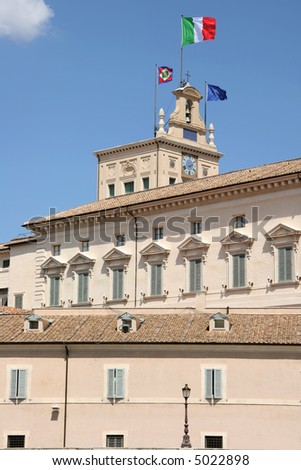 Rome, the Quirinal Palace, the  official residence of the Presidents of the Italian Republic