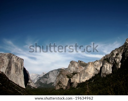 Tunnel View landscape, Yosemite National Park, California, USA