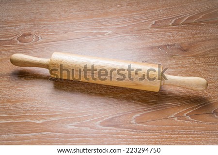 rolling pin on table