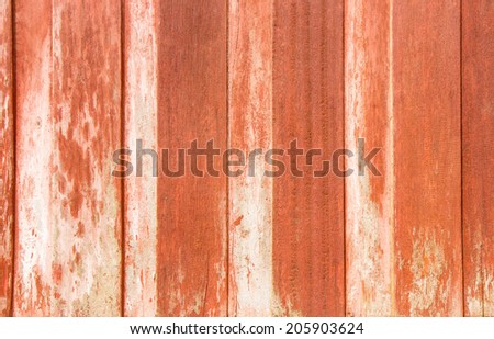 painted old wooden wall.  red and white background