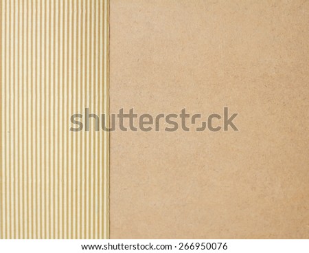 recycled nature colored cardboard paper texture and wood. abstract background