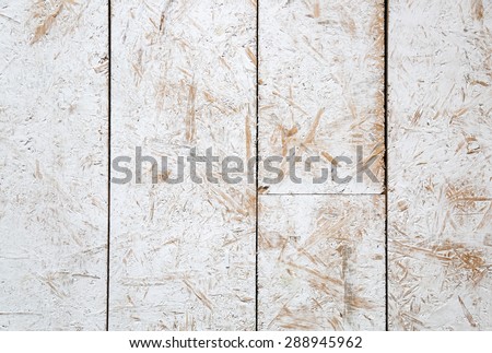 Painted old wooden wall. white background