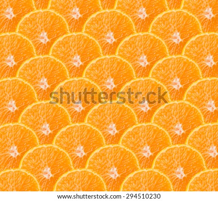 oranges cut in half, seamless pattern