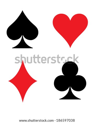 Playing Card Suits Vector Playing Card Suits Vector
