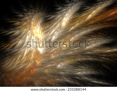 Gold and silver grain abstract fractal effect light design background