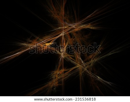 Dark orange abstract fractal effect light design background