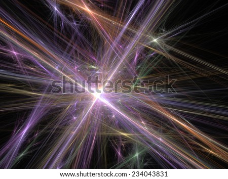 Violet abstract lines fractal effect light design background