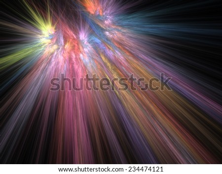 Divine radiance of heaven abstract fractal effect light design background