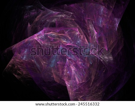 Violet cubic abstract fractal effect light design background