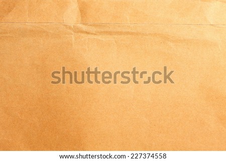 Old and damaged brown color document envelope in the scene appear cellotape  from many time of using condition on isolate white background
