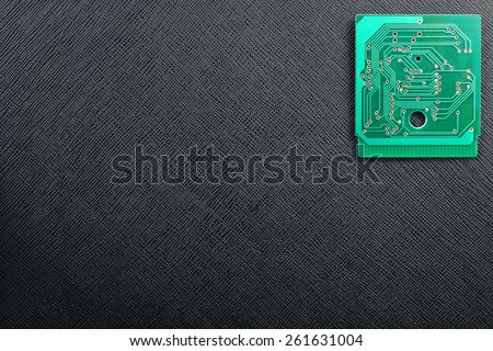 Old and classic style of circuit board represent the hardware processing technology concept idea related.