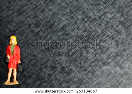 Miniature figure of business person represent the business concept related idea.