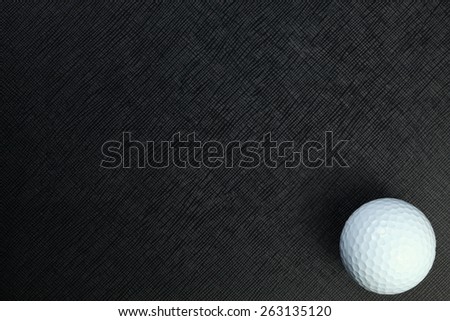 Golf ball represent the golf as a sport equipment concept and related idea.