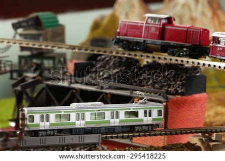 Model railroad miniature layout represent the model miniature concept related idea.