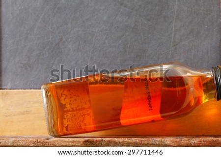 Liqour bottle and represent the liquor and alcohol beverage background concept related idea.