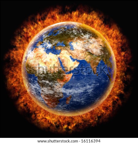 earth,globe,flame,fire,heat,climate warming
