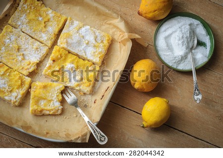 Shortcrust lemon bars pastry