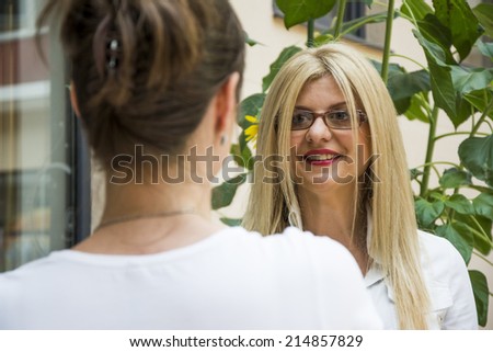 Handshake of a two businesswomen after closed deal