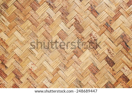 Bamboo craft texture background.
