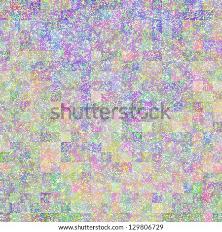 Beautiful happy abstract background with pastel shades of blue, yellow, purple, pink, white, green, and turquoise grid design for spring, Easter, summer, and scrapbooking designs any time of year