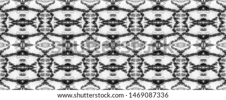 Black and White Ethnic Seamless Pattern. Fun Rectangle Ikat Rapport. Snake Skin Random Texture. Watercolor Ethnic Design. Paintbrush Python Background. Chevron Geometric Swimwear Pattern.